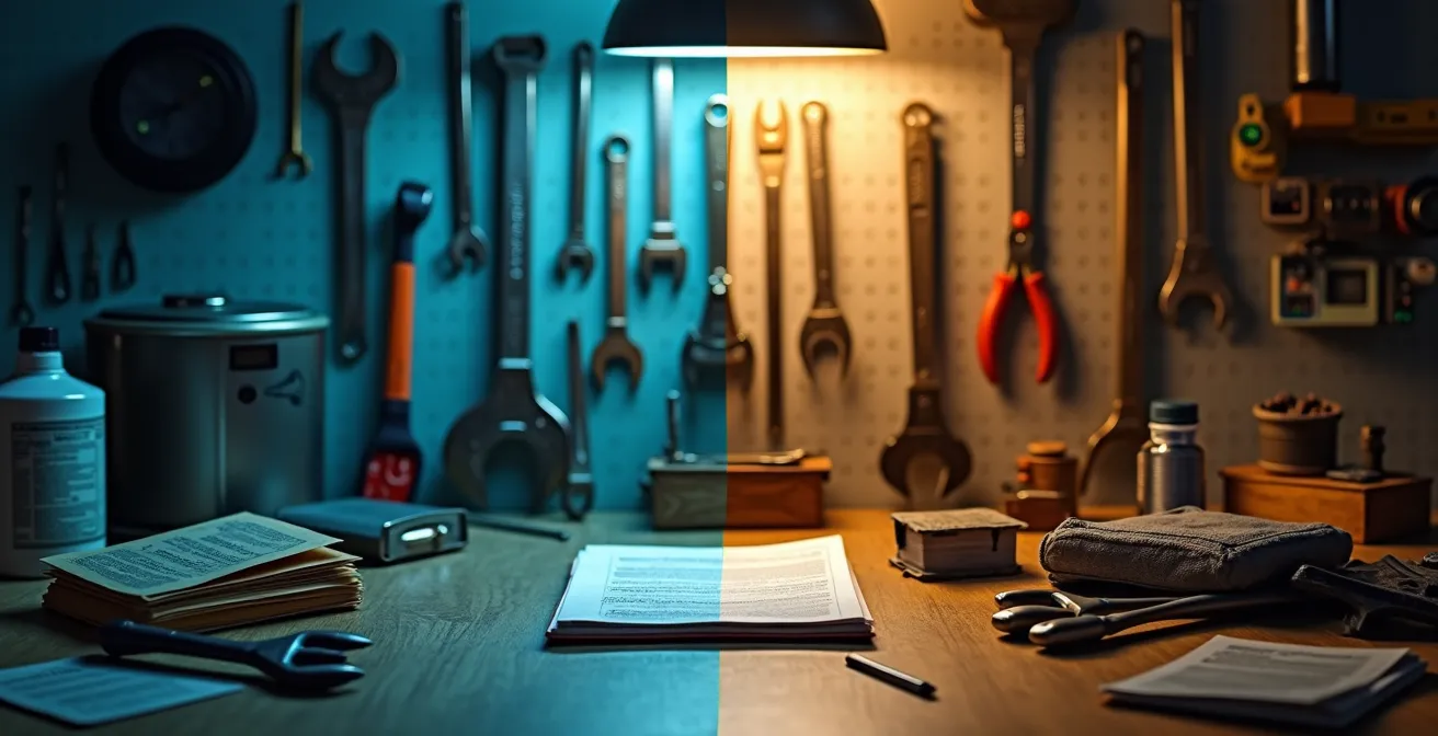 Vue d'ensemble comparative montrant des éléments de facturation professionnelle