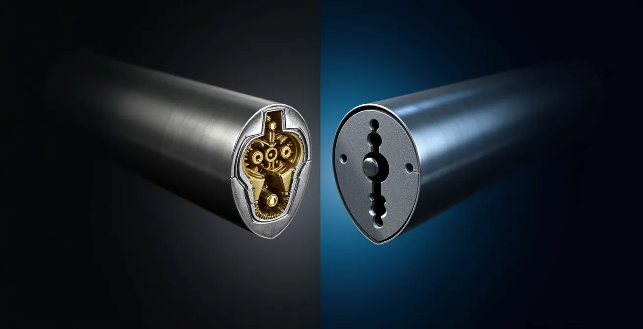 Comparaison technique entre goupilles standards et goupilles anti-crochetage dans un cylindre