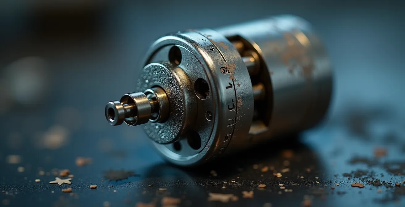 Gros plan sur un cylindre de serrure haute sécurité avec certification A2P