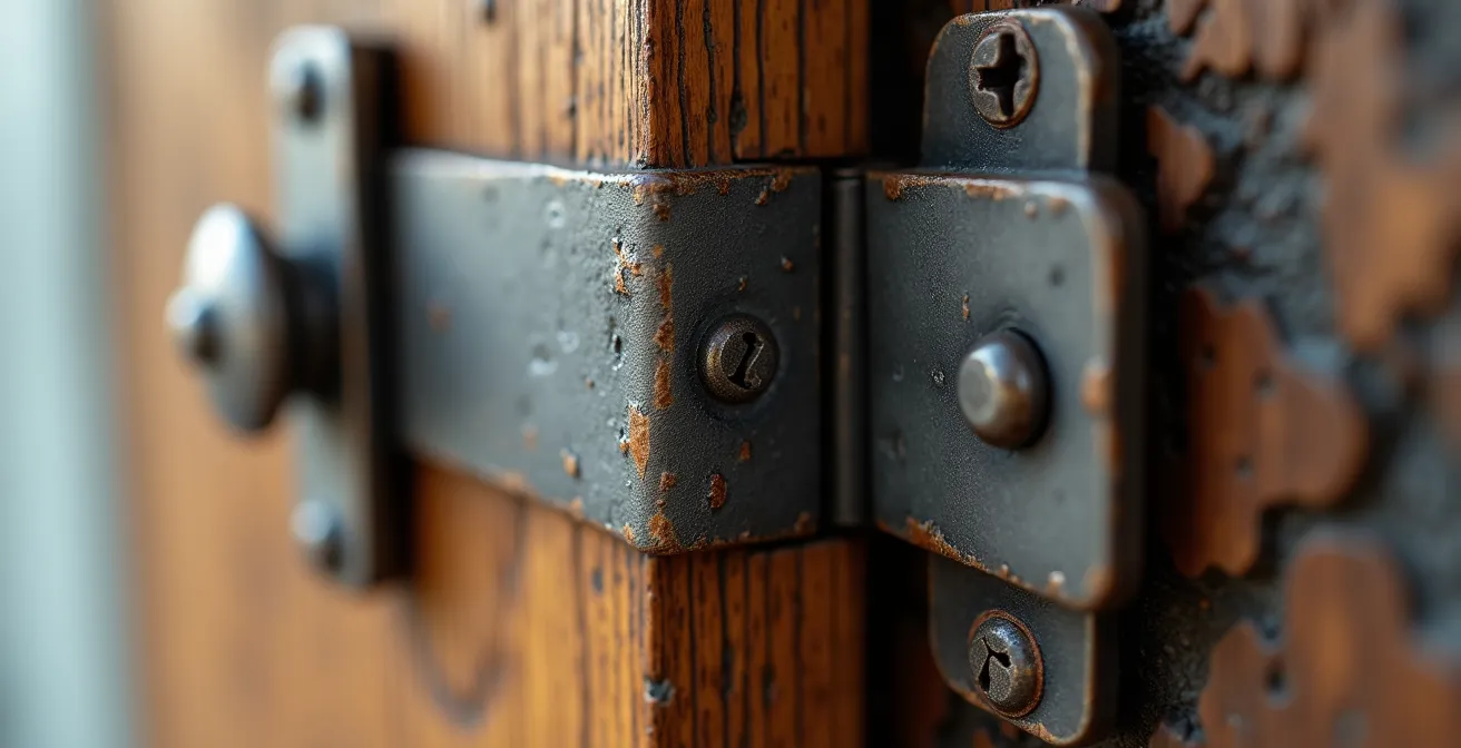 Vue macro détaillée des points de vulnérabilité d'une porte d'entrée