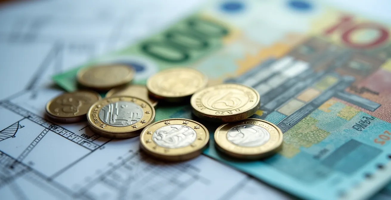 Infographie montrant la répartition des honoraires selon les phases de mission